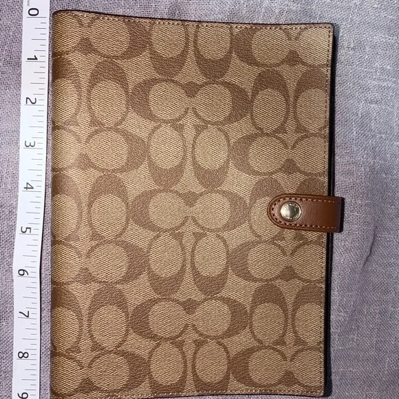 Coach Brown & Tan Signature Tab Organizer - Picture 2 of 4